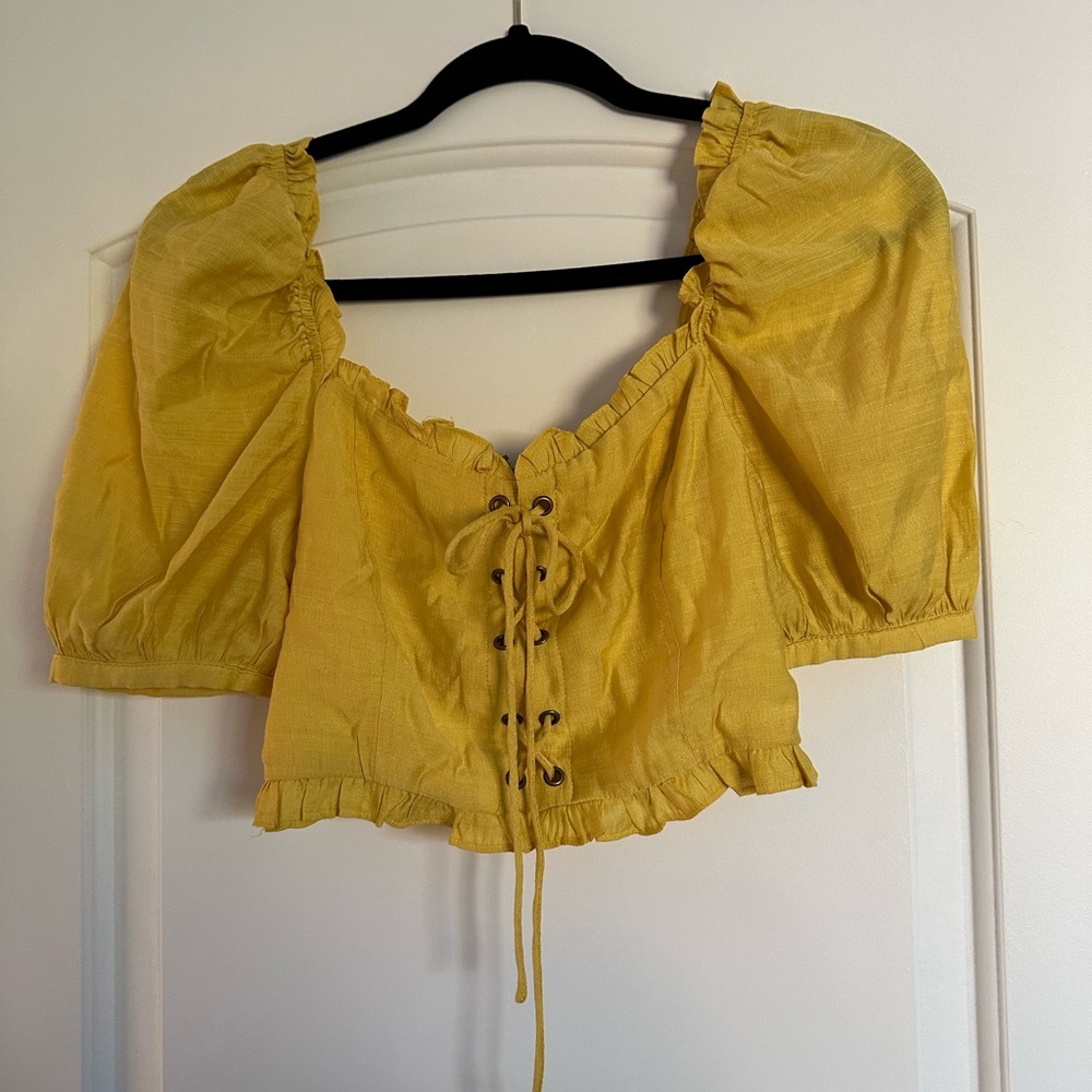 Yellow Crop Top